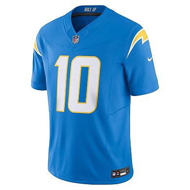 Men's Nike Justin Herbert Powder Blue Los Angeles Chargers Vapor F.U.S.E. Limited Jersey