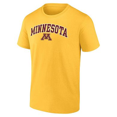 Men's Fanatics Branded Gold Minnesota Golden Gophers Campus T-Shirt