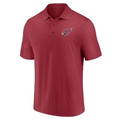 Men's Fanatics Branded Cardinal/Black Arizona Cardinals Dueling Two-Pack Polo Set