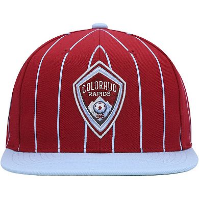Men's Mitchell & Ness Red Colorado Rapids Team Pin Snapback Hat