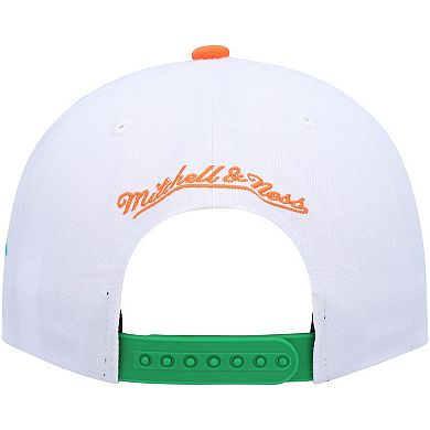 Men's Mitchell & Ness White San Jose Earthquakes Jersey Hook Snapback Hat