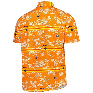 Men's Reyn Spooner Orange Houston Astros Kekai Button-Down Shirt