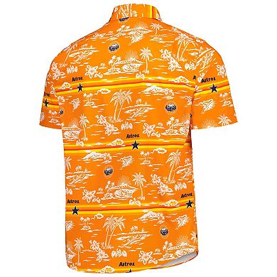 Men's Reyn Spooner Orange Houston Astros Kekai Button-Down Shirt