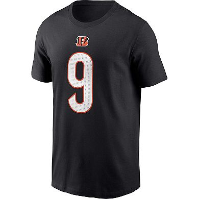 Men's Nike Joe Burrow Black Cincinnati Bengals Player Name & Number T-Shirt