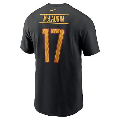 Men's Nike Terry McLaurin Black Washington Commanders Player Name & Number T-Shirt