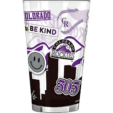 Colorado Rockies 16oz. Native Pint Glass