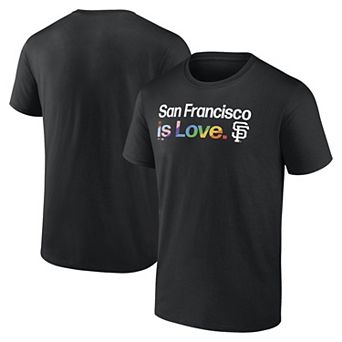 Men's Profile Black San Francisco Giants Pride T-Shirt