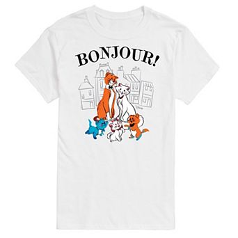 Disney's Aristocats Big & Tall Bonjour Graphic Tee
