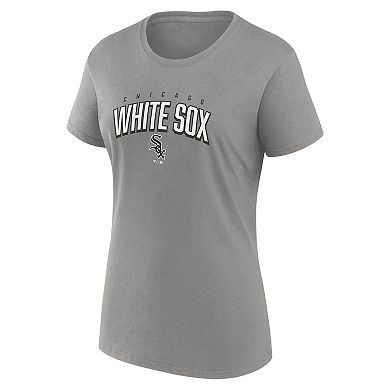 Women's Fanatics Branded Black/Gray Chicago White Sox Fan T-Shirt Combo Set