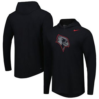 Men's Nike Black Illinois State Redbirds Color Pop Performance Hoodie Long Sleeve T-Shirt