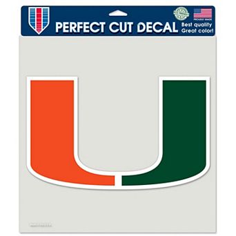 Miami Hurricanes WinCraft 8'' x 8'' Color Car Decal