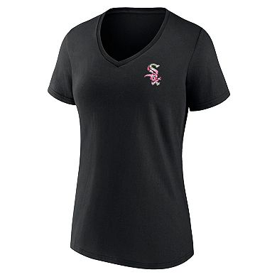 Women's Black Chicago White Sox Mother's Day Plus Size Best Mom EverÂ V-Neck T-Shirt