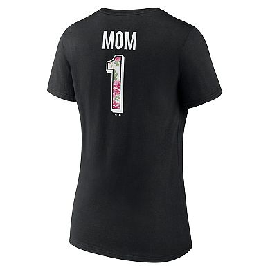 Women's Black Chicago White Sox Mother's Day Plus Size Best Mom EverÂ V-Neck T-Shirt