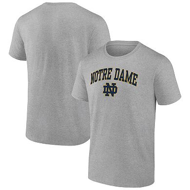 Men's Fanatics Branded Steel Notre Dame Fighting Irish Campus T-Shirt