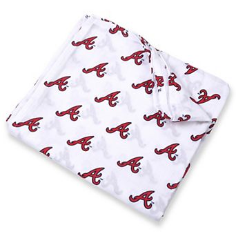 Infant White Atlanta Braves 47'' x 47'' Muslin Swaddle Blanket