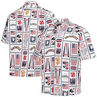 Men's Reyn Spooner White San Francisco Giants Americana Button-Up Shirt