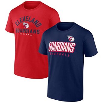 Men's Fanatics Branded Navy/Red Cleveland Guardians Player Pack T-Shirt Combo Set