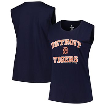 Women's Profile Navy Detroit Tigers Plus Size Tank Top
