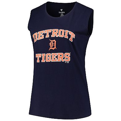 Women's Profile Navy Detroit Tigers Plus Size Tank Top