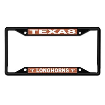 WinCraft Texas Longhorns Chrome Colored License Plate Frame