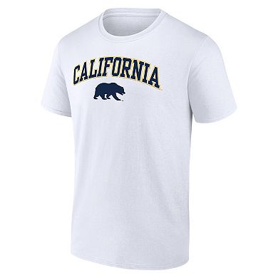 Men's Fanatics Branded White Cal Bears Campus T-Shirt