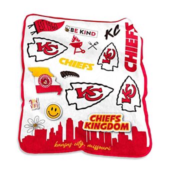 Kansas City Chiefs 50'' x 60'' Native Raschel Plush Throw Blanket