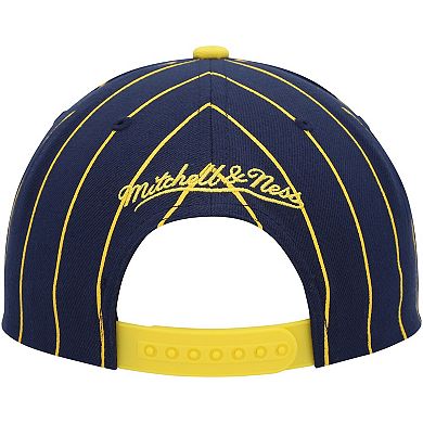 Men's Mitchell & Ness Navy LA Galaxy Team Pin Snapback Hat