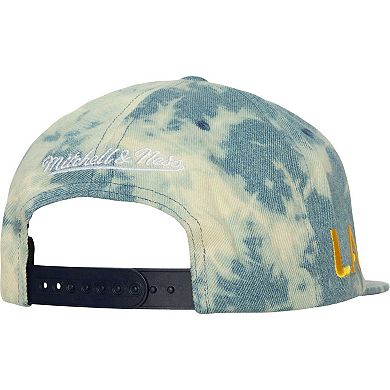 Men's Mitchell & Ness Blue LA Galaxy Acid Wash Snapback Hat