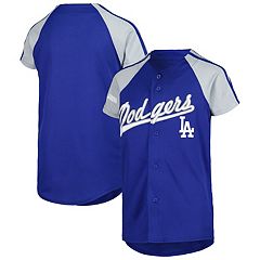 Men's Stitches Royal Los Angeles Dodgers Sleeveless Pullover Hoodie