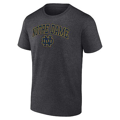 Men's Fanatics Branded Heather Charcoal Notre Dame Fighting Irish Campus T-Shirt