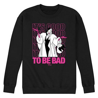 Disney Villains Men's Good To Be Bad Fleece Graphic Tee