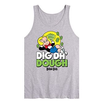 Men's Richie Rich Dig Da' Dough Graphic Tank Top