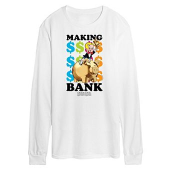 Men's Richie Rich Making Bank Long Sleeve Graphic Tee