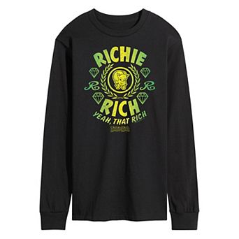 Men's Richie Rich Yeah That Rich Long Sleeve Graphic Tee