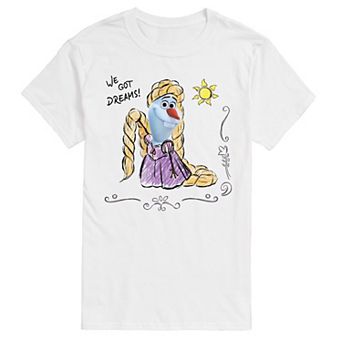 Disney's Frozen Men's Olaf Tangled Graphic Tee