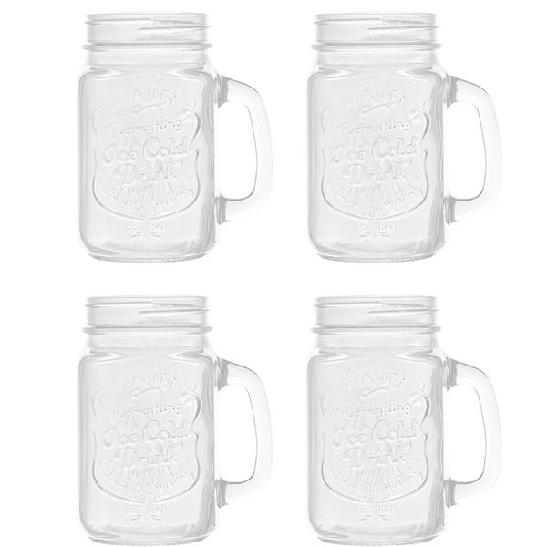 Home Essentials 4 Pc Mason Jar Mug Set