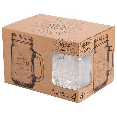 Home Essentials 4-pc Mason Jar Mug Set
