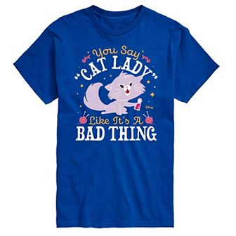 Disney's Cats & Dogs Big & Tall Cat Lady Graphic Tee