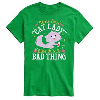 Disney's Cats & Dogs Big & Tall Cat Lady Graphic Tee