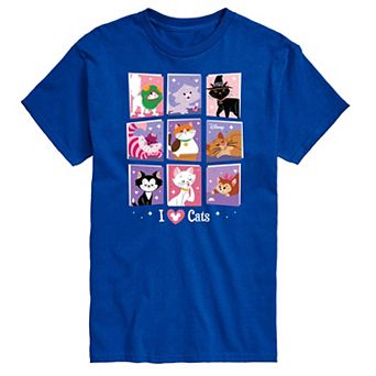 Disney's Cats & Dogs Big & Tall Assorted Cats Graphic Tee