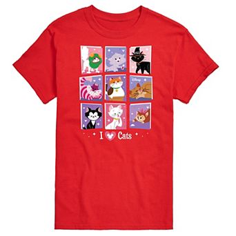 Disney's Cats & Dogs Big & Tall Assorted Cats Graphic Tee