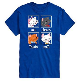 Disney's Cats & Dogs Big & Tall Un Deux Trois Cat Graphic Tee