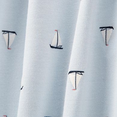 Baby Boy Carter's Sailboat Zip-Up PurelySoft Sleep and Play Pajamas