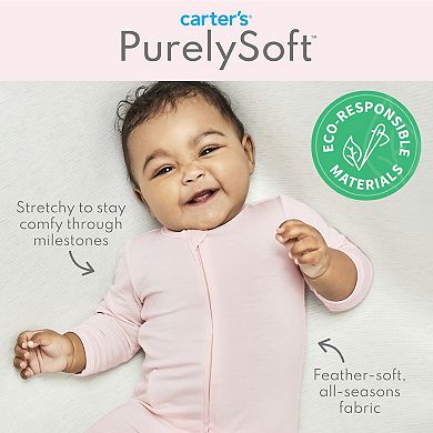 Baby Girl Carter's 2-Pack PurelySoft Long Sleeve Bodysuits