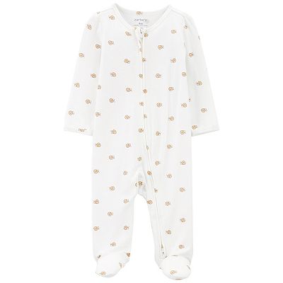 Baby Carter s Zip Up PurelySoft Snails Sleep and Play Pajamas