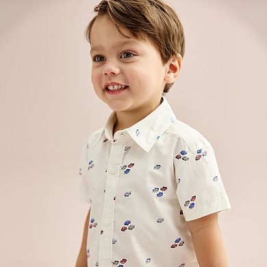 Toddler Boy Carter's Button-Down Shirt & Shorts Set