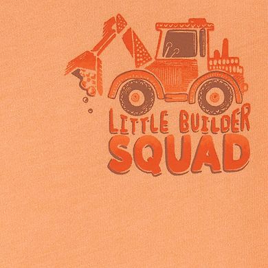 Baby Carter's 2-Piece Little Builder Squad Tee & Jean Shorts Set
