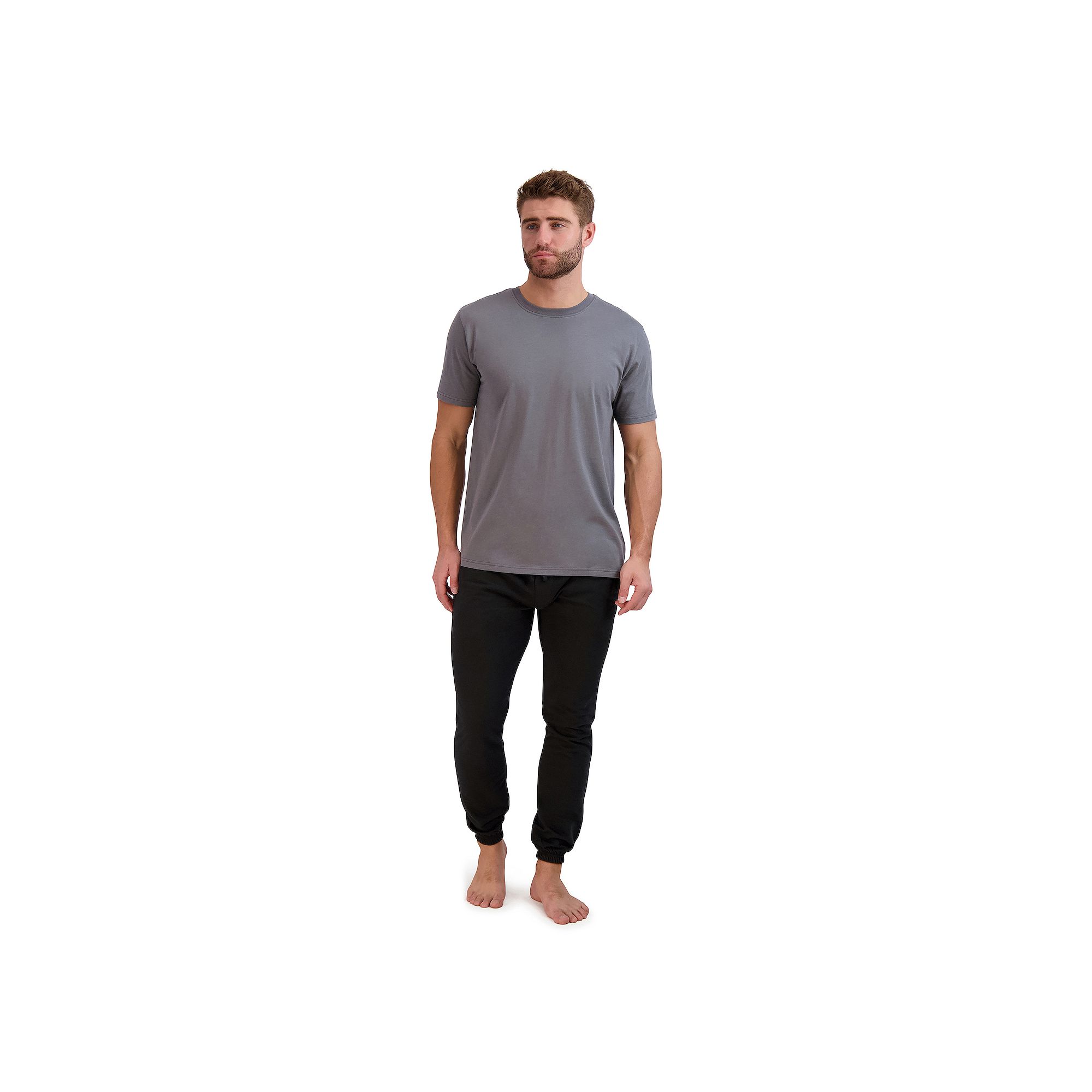 Big & Tall Hanes® Cotton Modal French Terry Pajama Set, Mens, Size: 3XL, 