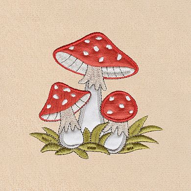 Linum Home Textiles Spring Mushrooms Turkish Cotton Set of 2 Hand Towels