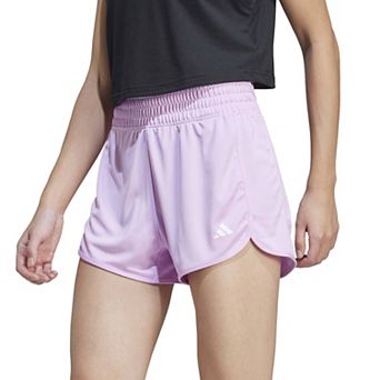Women's adidas Pacer Essentials Knit High-Rise Shorts
